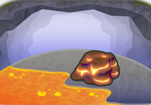 Piping-hot lava